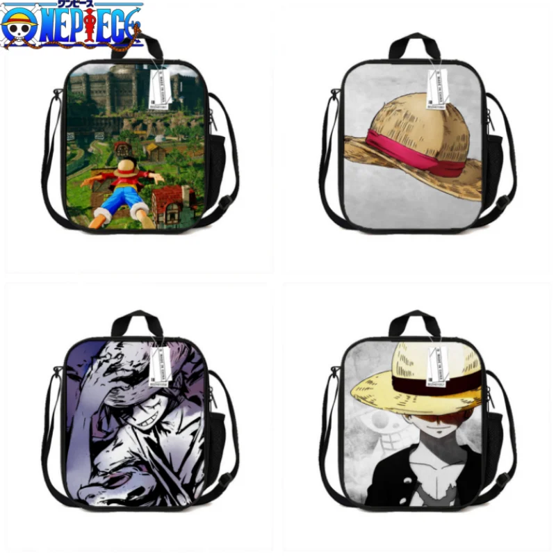 New Sale One Piece Navigation King Luff Insulation Meal Lunch Bag Cartoon Bag Insulation Bag Pirate King Outdoor Picnic Ice Bag