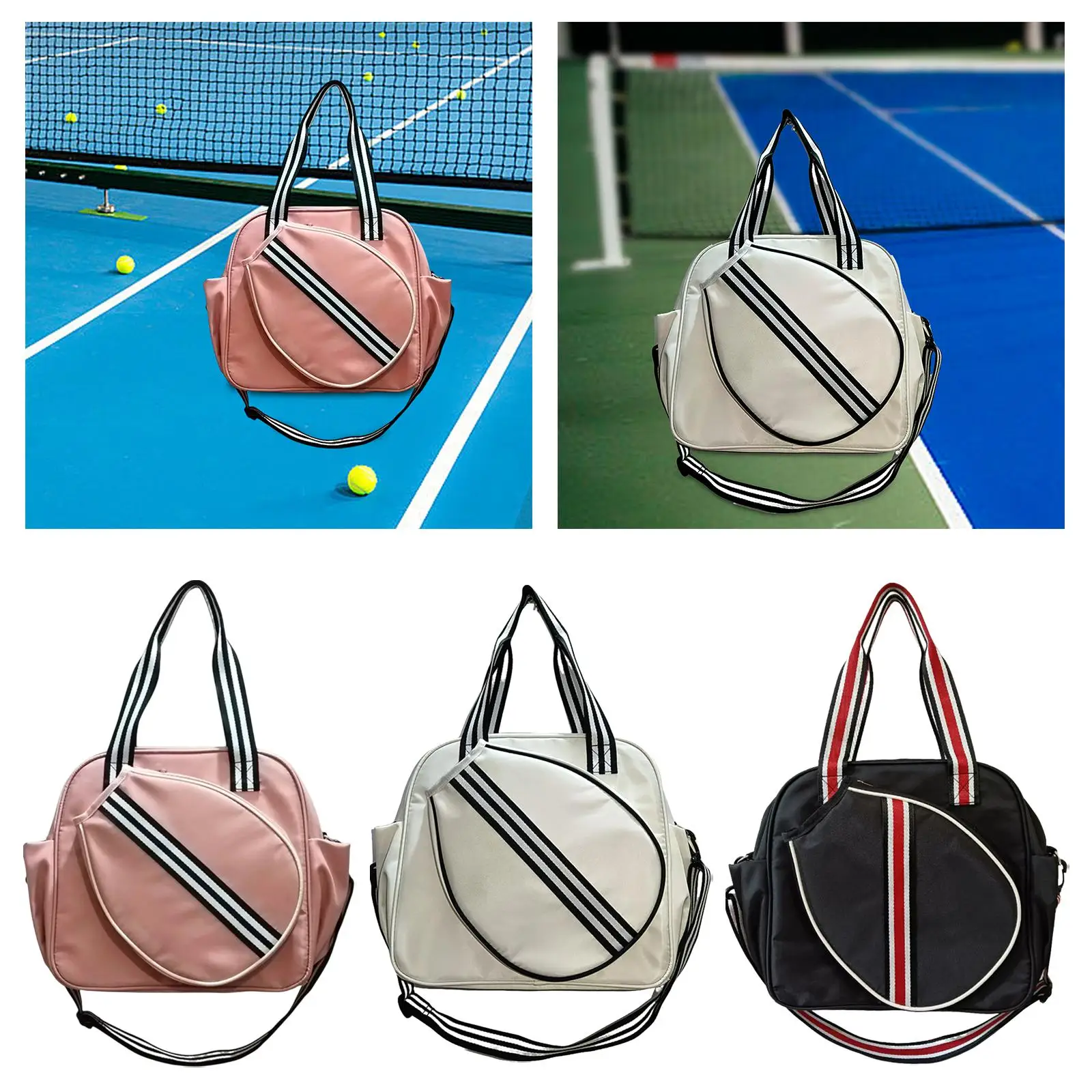 

Теннисная сумка Теннисная ракетка Сумка на плечо Pickleball Весло Сумка на плечо Сумка для переноски ракетки Фитнес Спортивная сумка большой вместительности