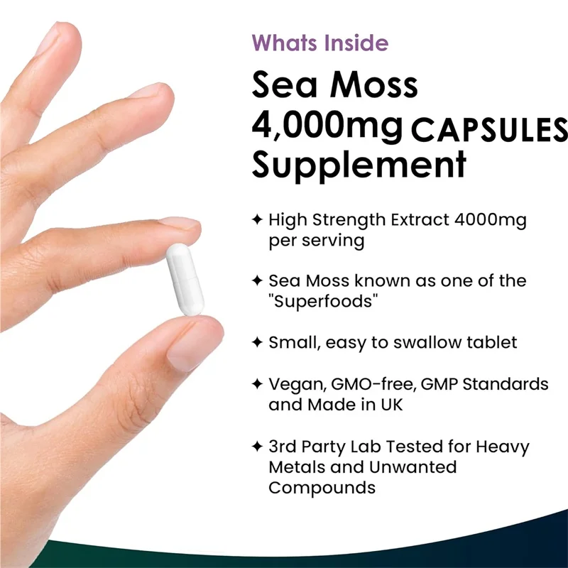 씨모스 4000MG - 뼈 건강 유지에 도움, 피부 상태 개선, 신진대사 촉진 및 면역 체계 강화