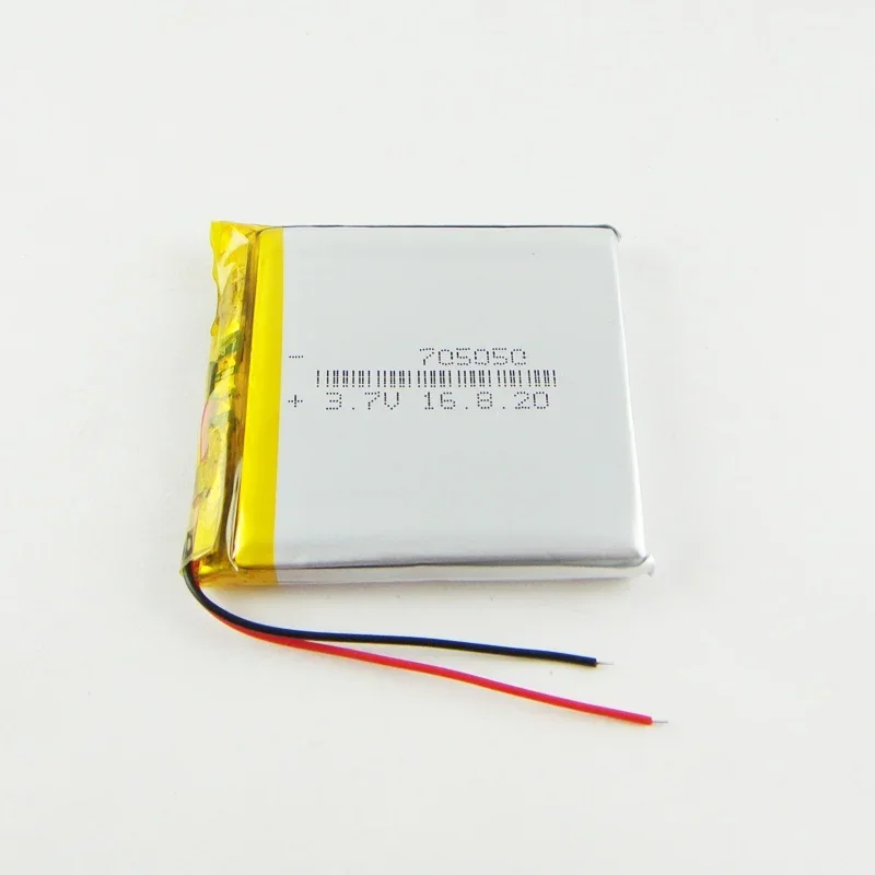 Nuevo Baterías marrones de polímero de litio de 3,7 V, batería móvil, batería DIY, placa del Tesoro de carga 705050   Cel de iones de litio recargable