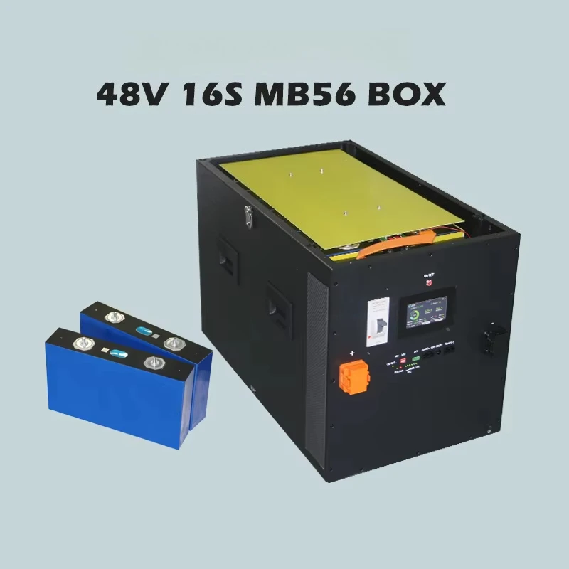 51.2v Lifepo4 Battery Case 33KWh 16s MB56 628Ah Box Kit JK 300A  V19 BMS for Solar Energy Storage  Lithium Battery Box