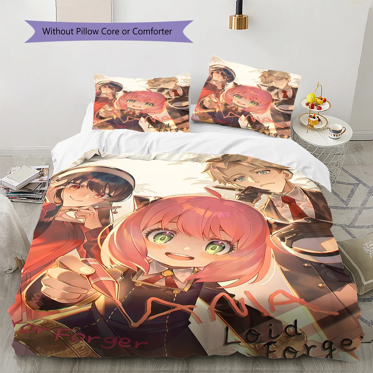 SPY×FAMILY Soft Comfortable Duvet Cover, Kids Bedding Set Gift, Size Multiple Sizes -HE1