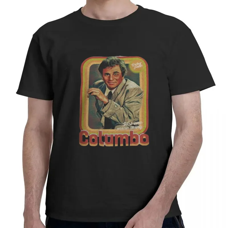 T-shirt graphique personnalisé pour hommes, t-shirts vintage, t-shirts surdimensionnés, vêtements Harajuku, Columbo