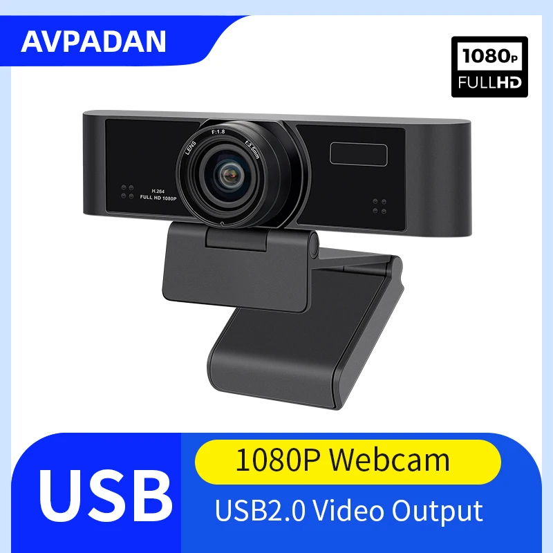 

1080P webcam usb HD video cam build in MIcrophone for PC computer laptop live streaming small meeting room