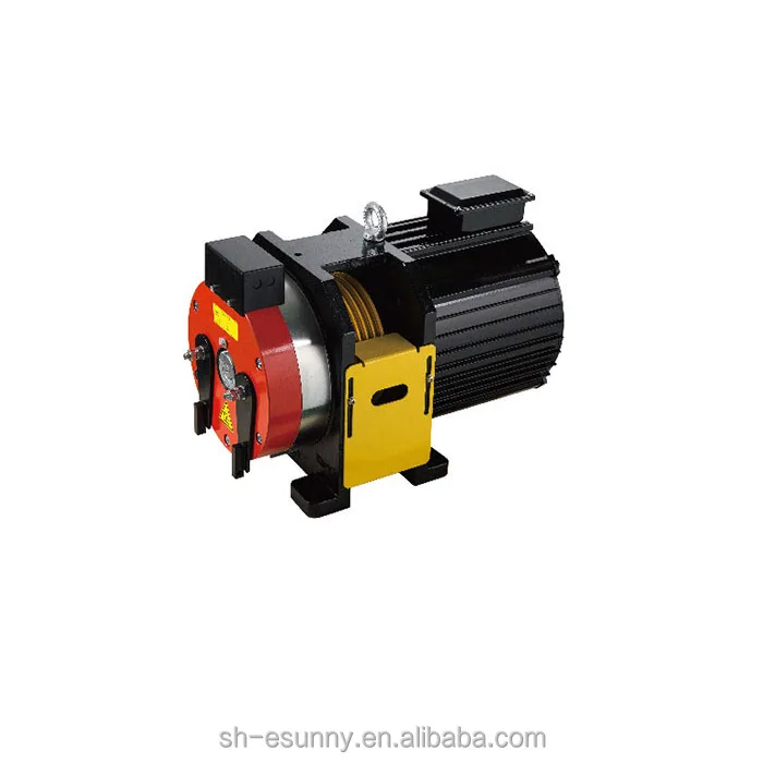 elevator parts, load 260kg-450kg 1.5kw gearless lift motor, counter weight calculation for elevator