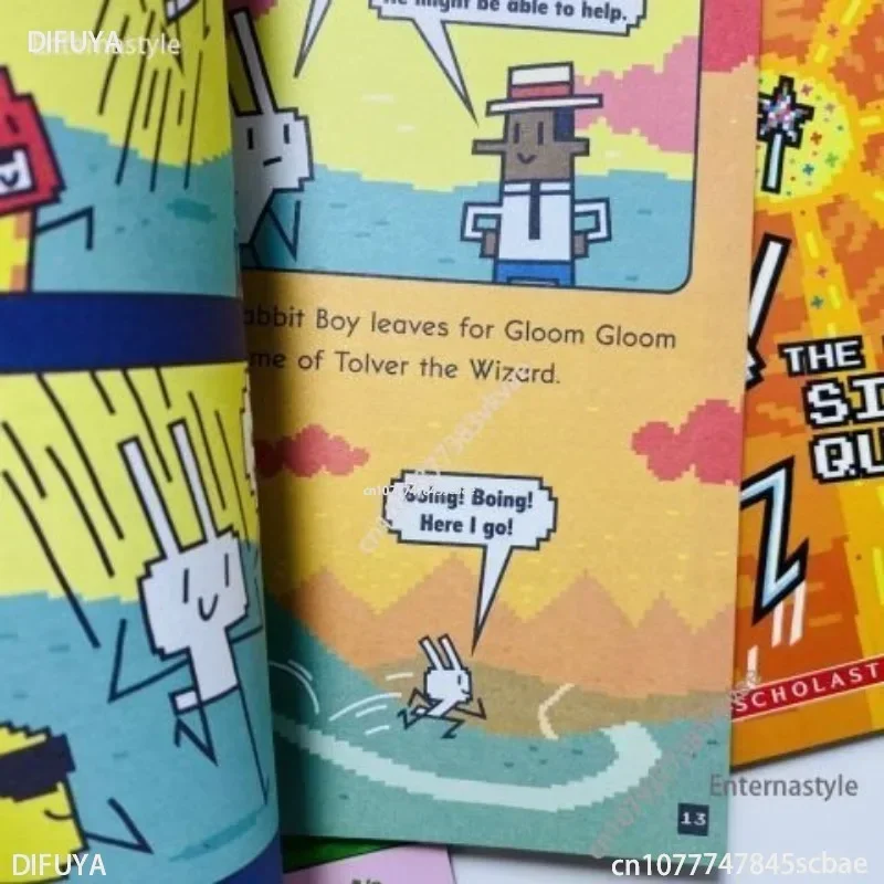 10 Books English Press Start!Super Rabbit Boy Reading Edition Scholastic Branches Children Cartoon for Kid