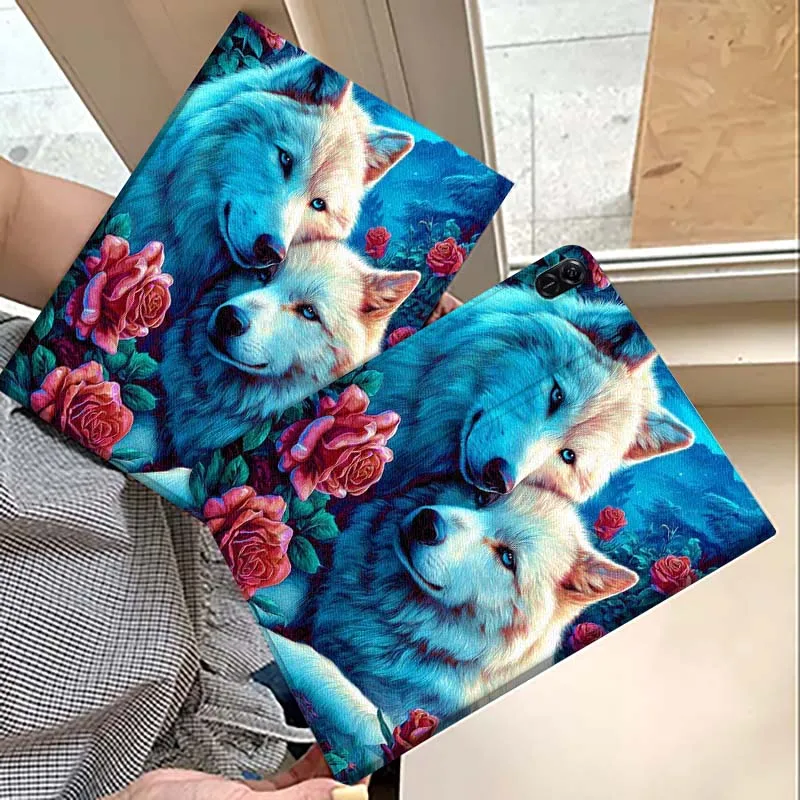 

Wolf Fox Art Cool For Huawei MatePad M5 T5 SE 11 Pro Honor Tab 5 V7 V8 X9 GT 10.1 10.8 Inch Tablet Case