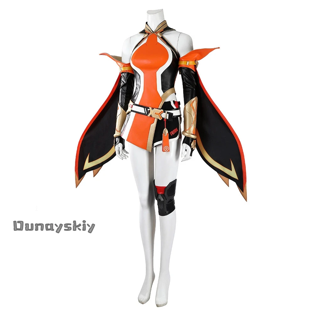 CR6.18*Game OW Over/watch Anran Ye Cosplay Costumes Wig Suit Fullset Damage hero Clothe Halloween Carnival Outfit Women Roleplay view 4
