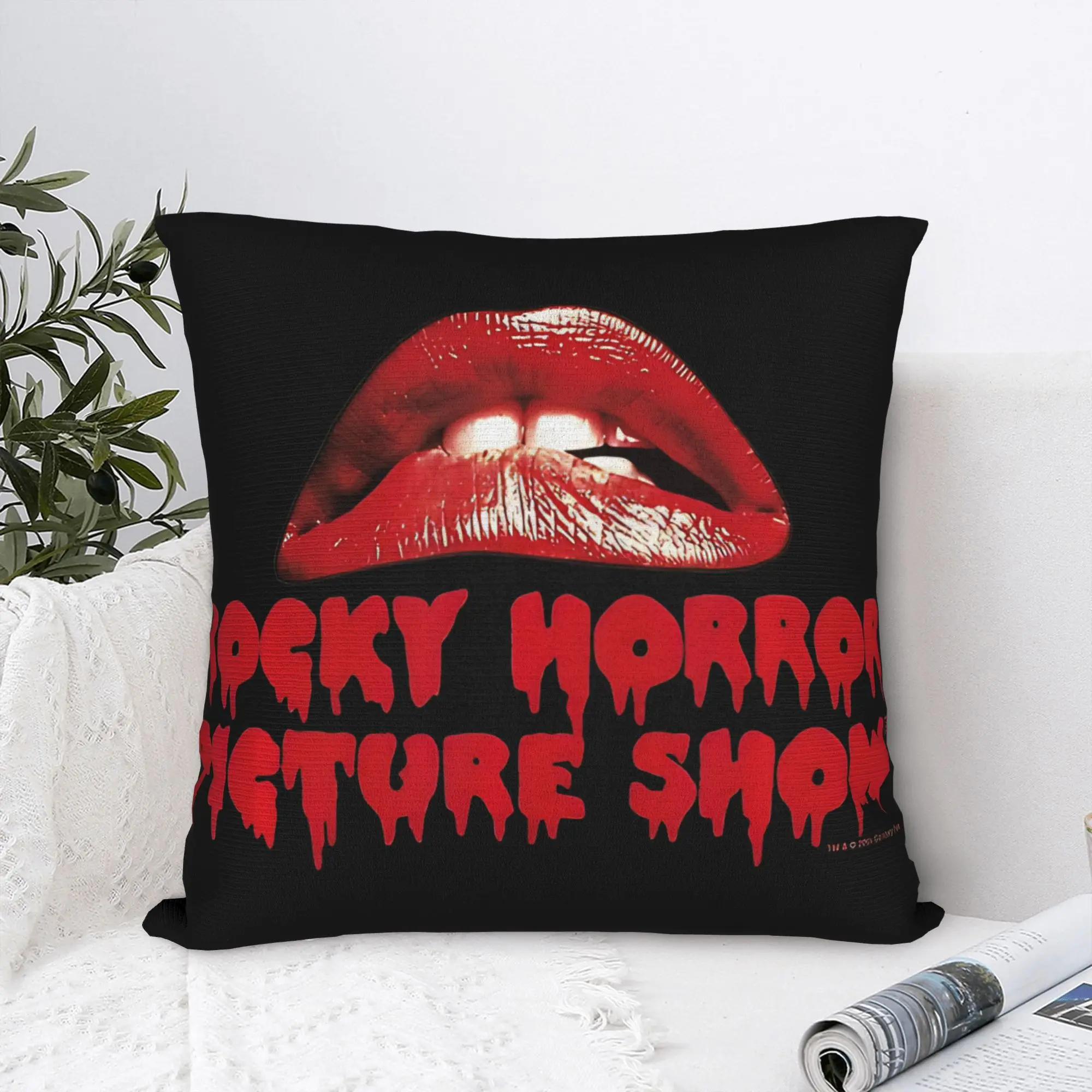 The Rocky Horror Picture Show Lips Logo Pillow Case  Comfy Pillow Cover Retro Trendy Pillowcases For Living Room Chair