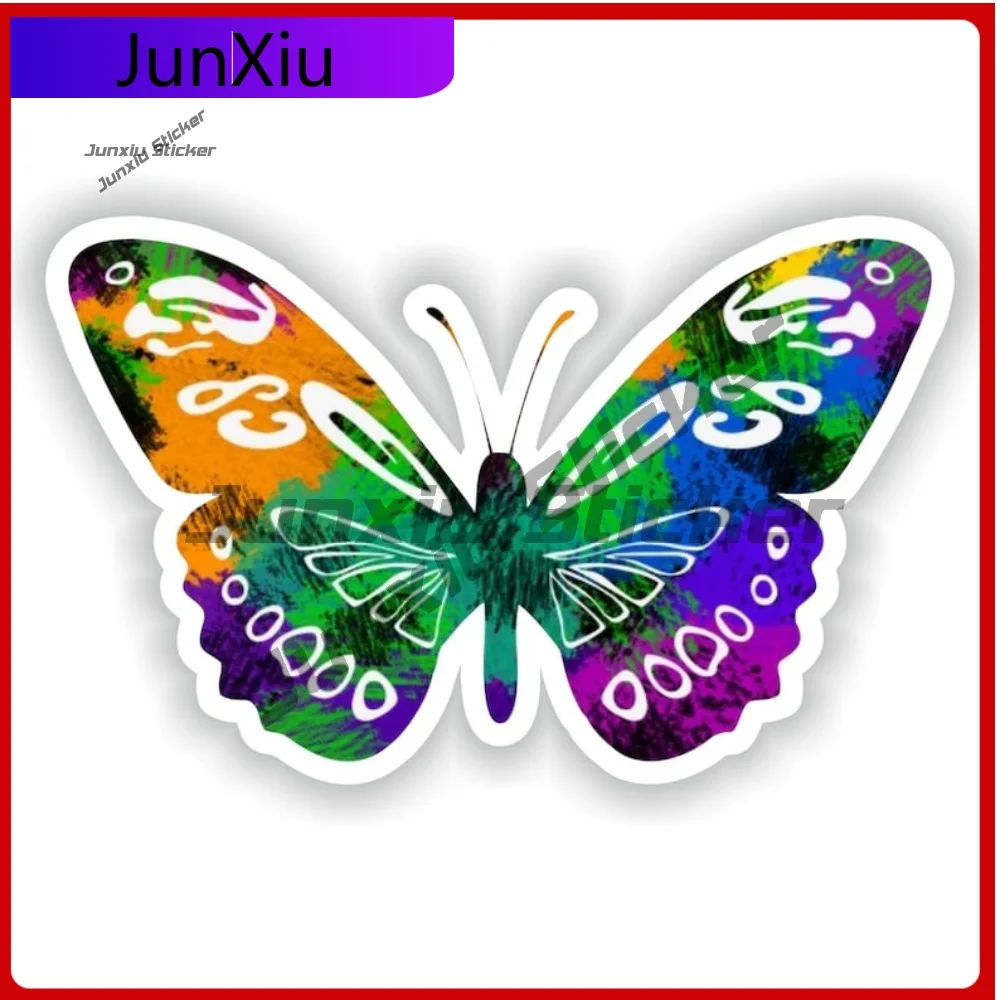 

Cartoon Butterfly Vinyl Decals Cool Animals Sticker Graphic Suv Adventure Motorcycle Car Cover Waterproof Outdoor Decals Accesso