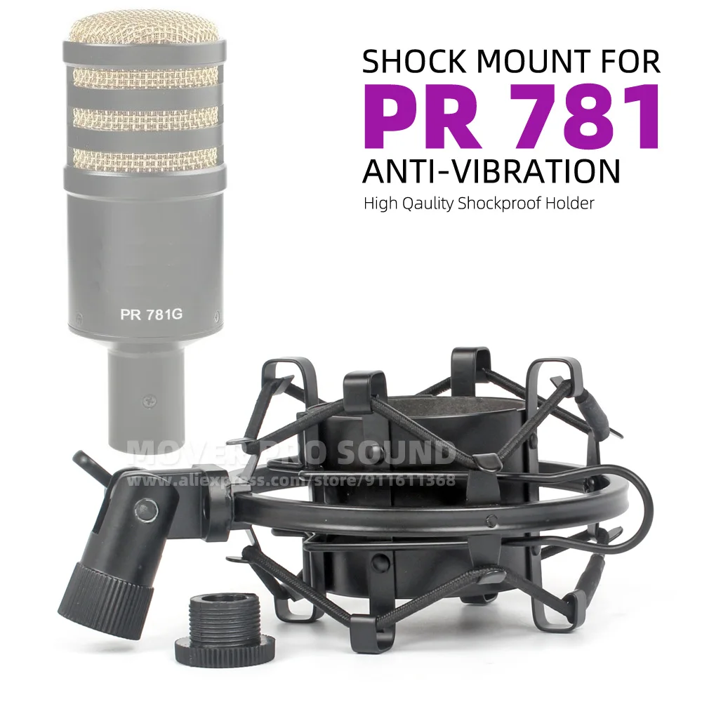 

Shockproof Microphone Shock Mount Clip For Heil Sound PR781G PR781 PR 781 PR781B PR-781 Spider Mic Stand Suspension Mike Holder