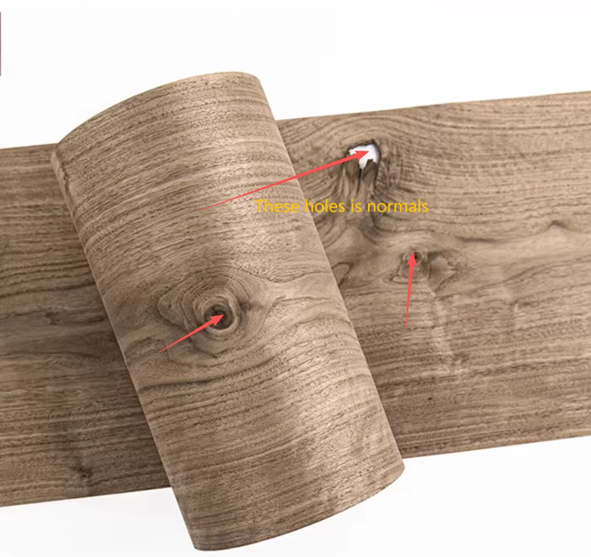 0.5mm Natural knotty black walnut figured wood veneer DIY Crafts Speaker Cabinet & Inter