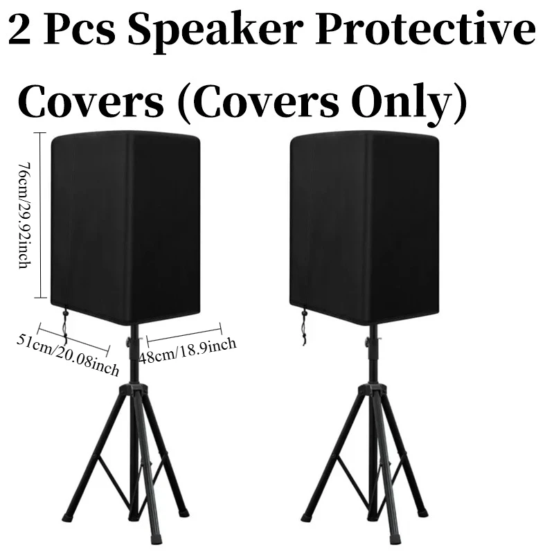 Waterproof 210D Oxford Speaker Cover Drawstring Speaker Shield Dust Proof Protective Cover For Most Size Bluetooth Home Speaker