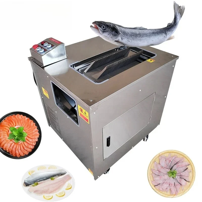 

High Speed Fully Automatic Electric Sashimi Slicing Machine Fish Fillet Knife Meat Slicer Meat Cutter Equipment