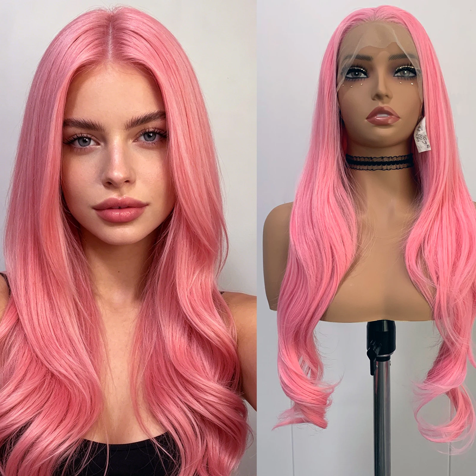wif-ベビーピンク-ボディウェーブ合成ウィッグ-13x4-レースフロント-ナチュラルヘアライン-耐熱ファイバー-女性用-日常使用