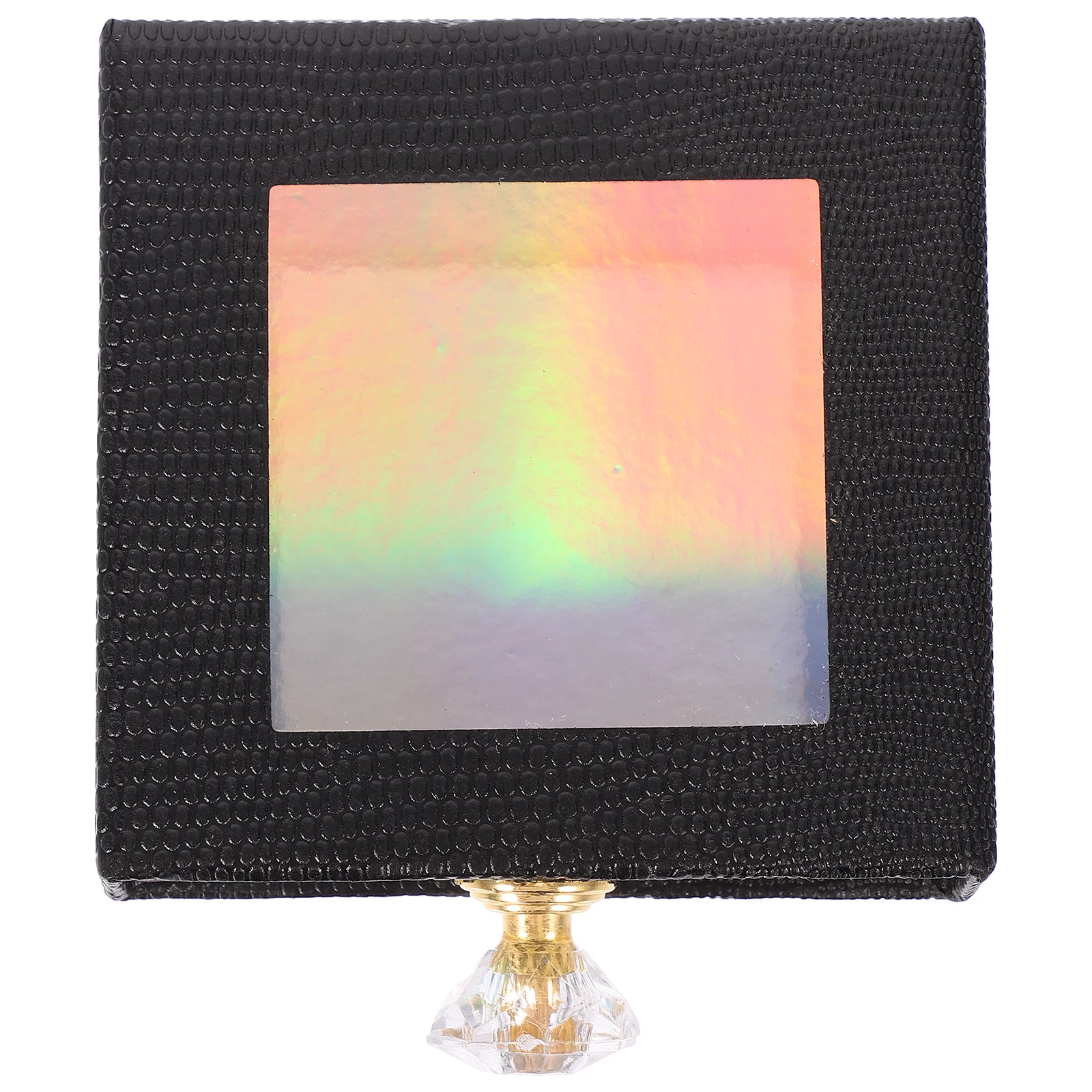 

Eyelash Packaging Box Square Drawer Window Container Black False Lashes Storage Case Beauty Salon Use Stable Performance Gift