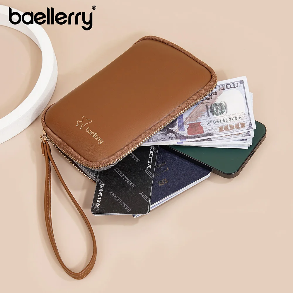 New Women Wallets Big Capacity Zipper Coin Pocket Unisex Purses Passport Bag High Quality Card Holder Wallet For Girls