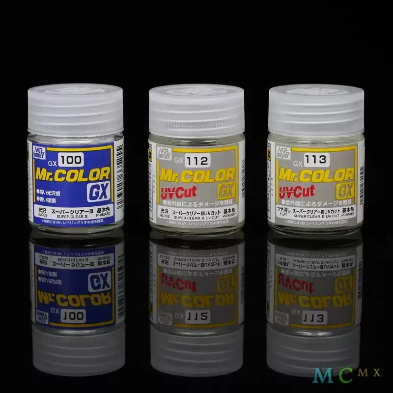 MR HOBBY GX100 ~ GX114 طلاء حماية فائق الوضوح III UV مقطوع بالزيت 18 مللي لمجموعات هواية النموذج العسكري أدوات التلوين #4