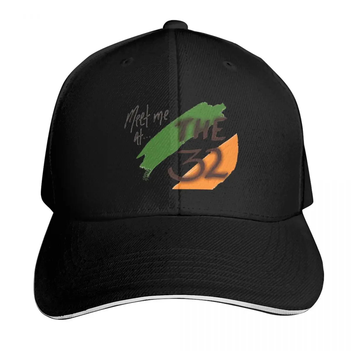 Meet me at the 32 no background Baseball Cap Low Profile Unstructured Unisex for Men Women Outdoor Golf Running Hiking