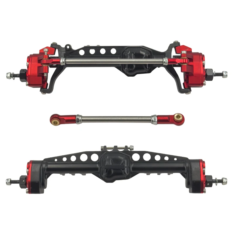 Osiowy Scx10 iii Gladiator Jeep Cj7 Wrangler ulepsza części akcesoria metalowe aluminiowe przednie i tylne osie portalowe nadwozie