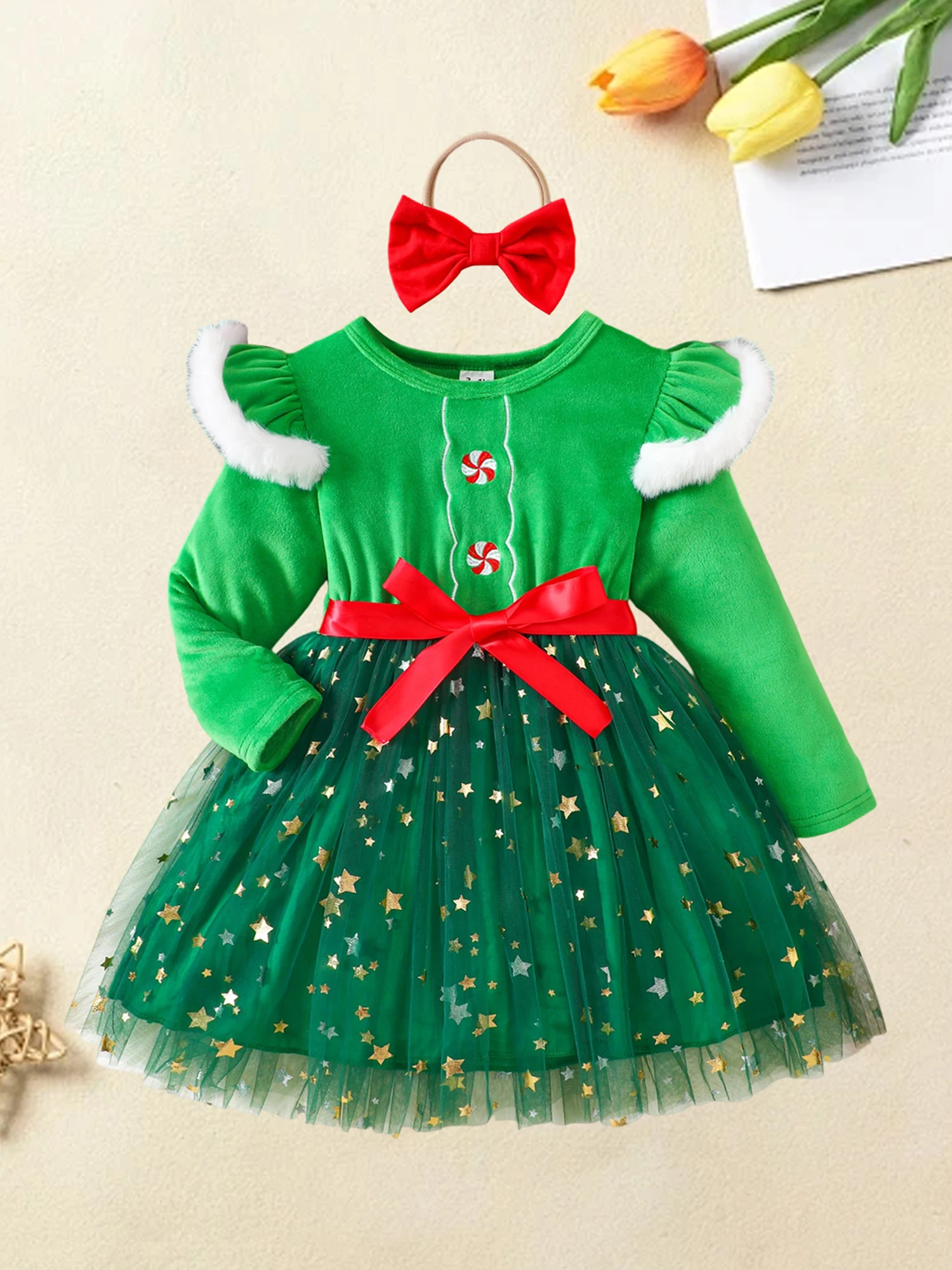 

Adorable Baby Girl Winter Outfit Snowflake Print Fleece Hoodie Jacket and Pants Set with Pom Pom Hat and Mittens