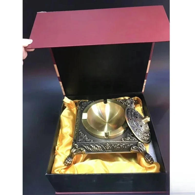 Pure copper ashtray, metal bare body, creative personality, home decoration