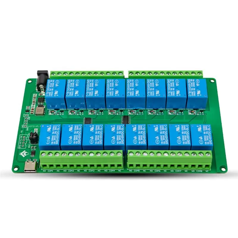 【A08I】ESP32 Development Board 16 Channel USB Relay Module Computer Serial Port Control Switch Smart Controller For PC