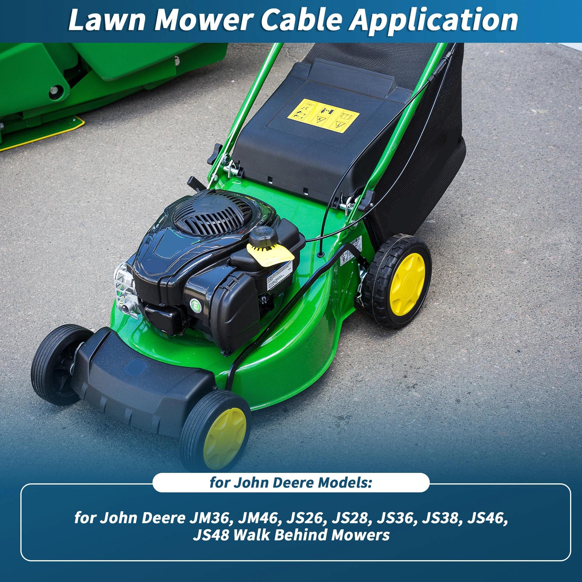 Motoforti No.GX24104/GX23492 Operator Presence Cable for John Deere JM36/JM46/JS26/JS28