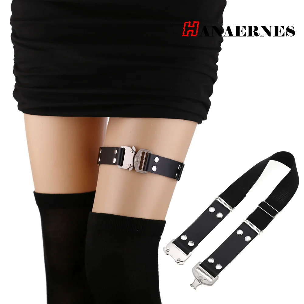 Pu Leather Belt Leg Punk Harness Love Heart Thigh Harajuku Gothic Ring Bondage Suspender Women Rock Sexy Elastic leg harness