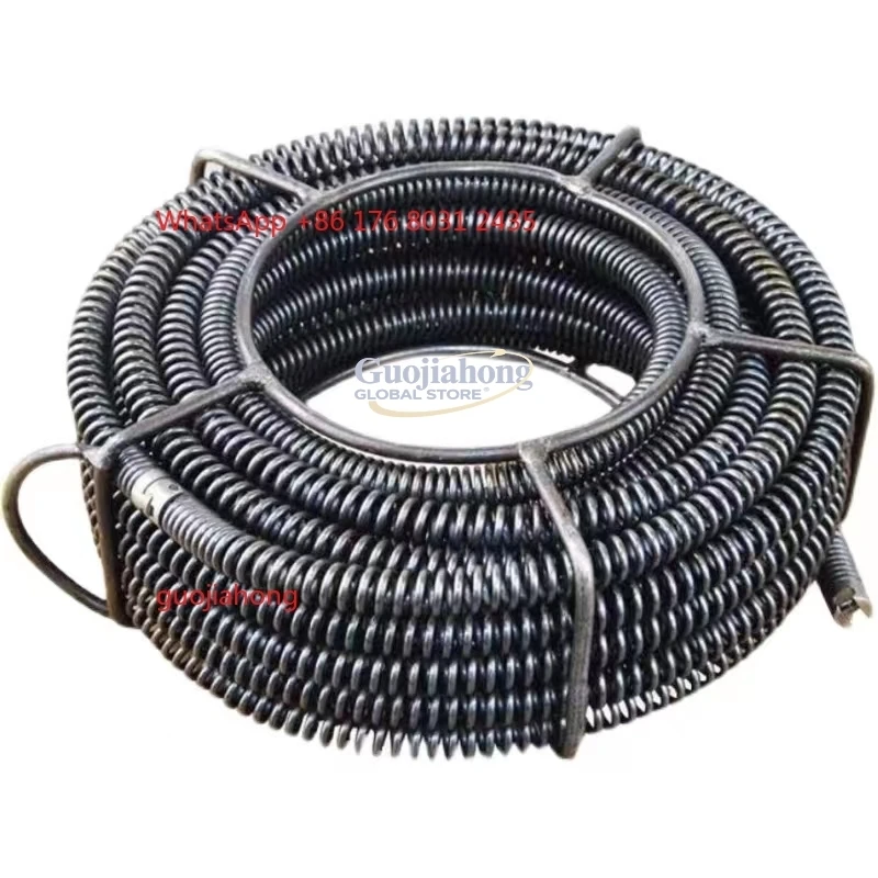wholesale  22mm Cable Encrypted Bold Manganese Steel Spring for Sewer/drain Cleaning Machine