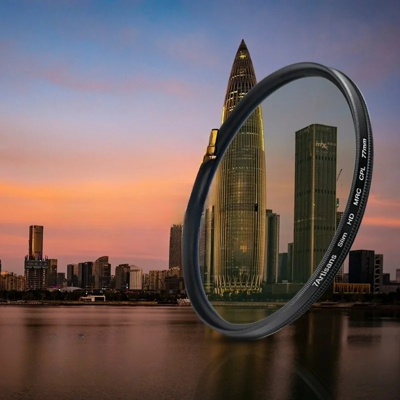 

Polarizer 67 82 46 49 52 58 77mm lens filter, thin double-sided multi-film