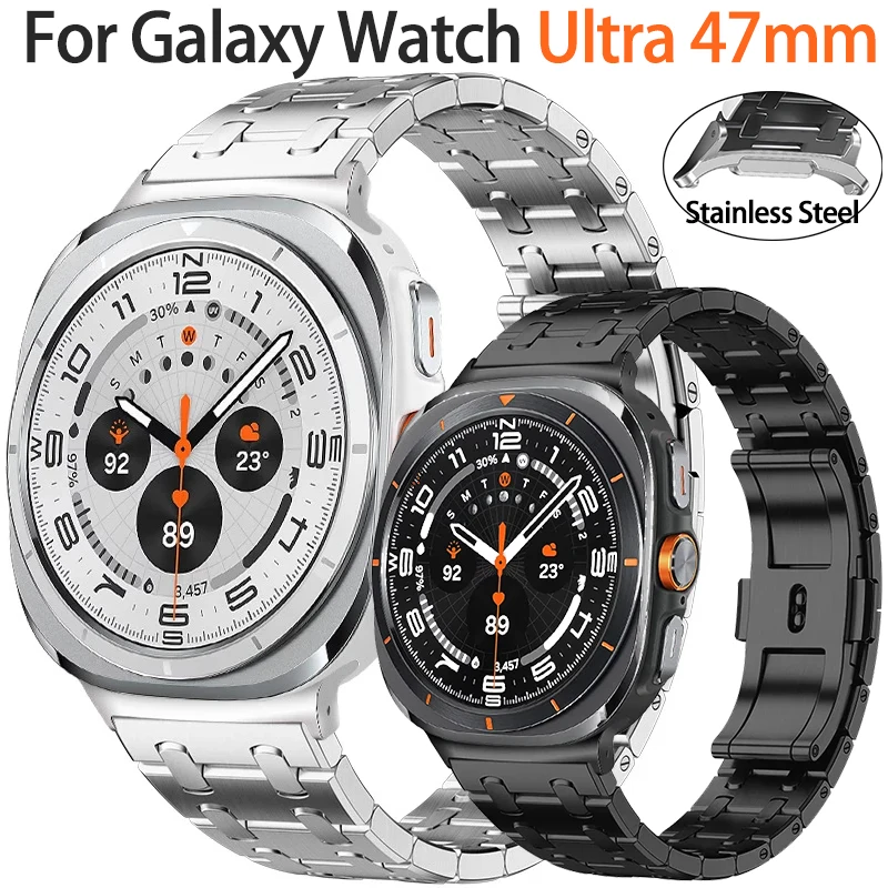 

Metal Band For Samsung Galaxy Watch Ultra 47mm Stainless Steel Business Bracelet For Samsung Watch 7 Ultra 47mm Strap Accessory