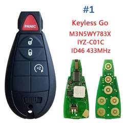 CN015100 Replacement Smart Keyless Key For Chrysler Dodge Caravan 2011-2019  Remote Fobik 5026591AK IYZ-C01C 433Mhz PCF7945