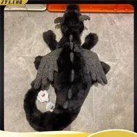 Fun Jelly Cat Snow Dragon Series Black Dragon Doll Home Decoration&Children'S Soothing Toy Festival Gift Plush Filling Animal