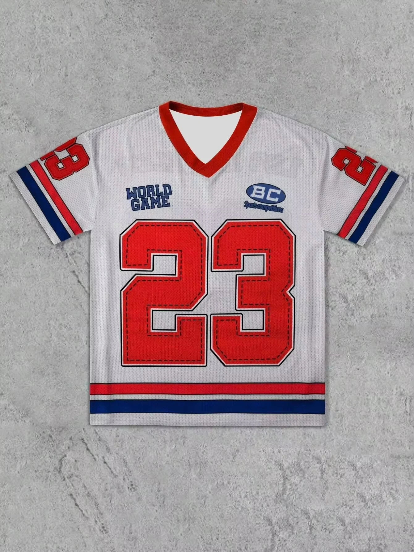 2025 الرجال جديد شبكة النسيج جيرسي تي شيرت الخامس الرقبة فضفاضة وعصرية الشارع ارتداء الهيب هوب روك تي لوس أنجلوس الرقمية قميص مطبوع