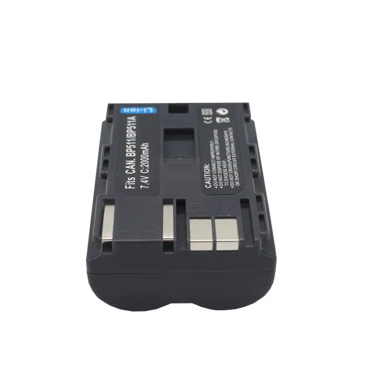 2PCS 100% New BP511A 2000mAh Replacement Battery For Canon Camera 508 512 522 5D 20D 30D 40D 50D 10D G6 G5 view 5