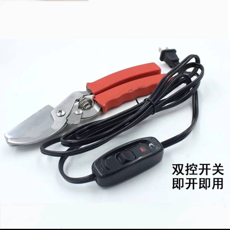 220V Electric Heating Bloodless Tail Cutter Clipper Scissors Piglet Tail Cutting Plier For Pig Sheep Goat Farm Tools