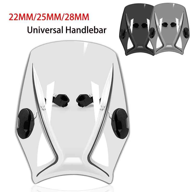 

Универсальный руль 22/25/28 мм, аксессуары для модификации мотоцикла, спойлер на переднее лобовое стекло и поднятый дефлектор лобового стекла