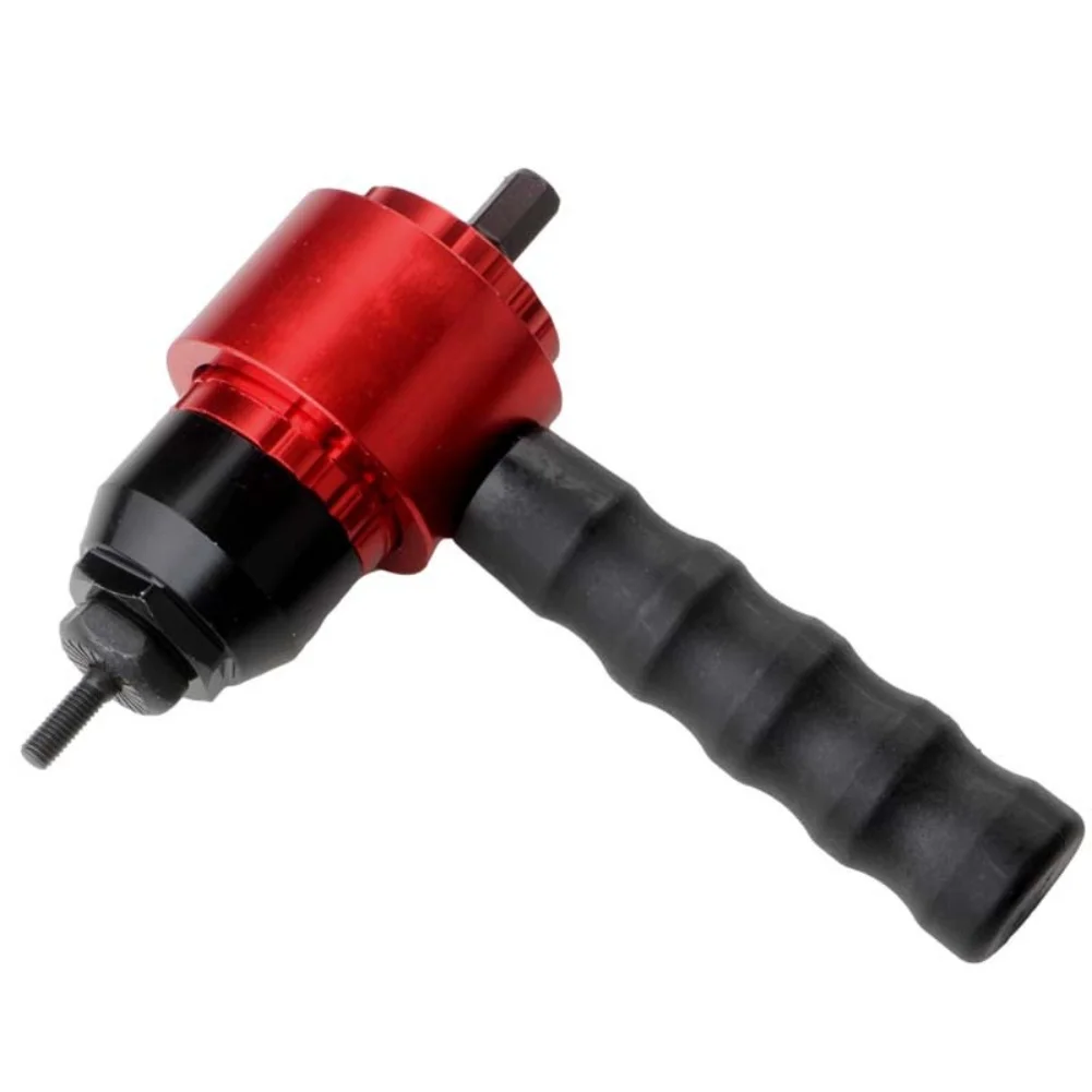 Electric Rivet Tool Adapter Kit for Cordless Drill with 5 Mandrels Handle and Wrench Ensures Secure and Efficient Nut Connection