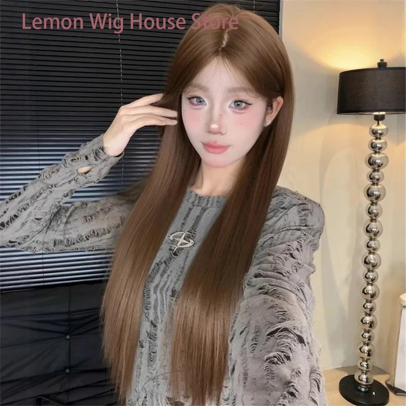 

ABC123Female Long Straight Hair Fashion Natural Synthetic Wigs for Women Daily Party Cosplay Wig Heat Resistant Fi3;b,6/k'5;