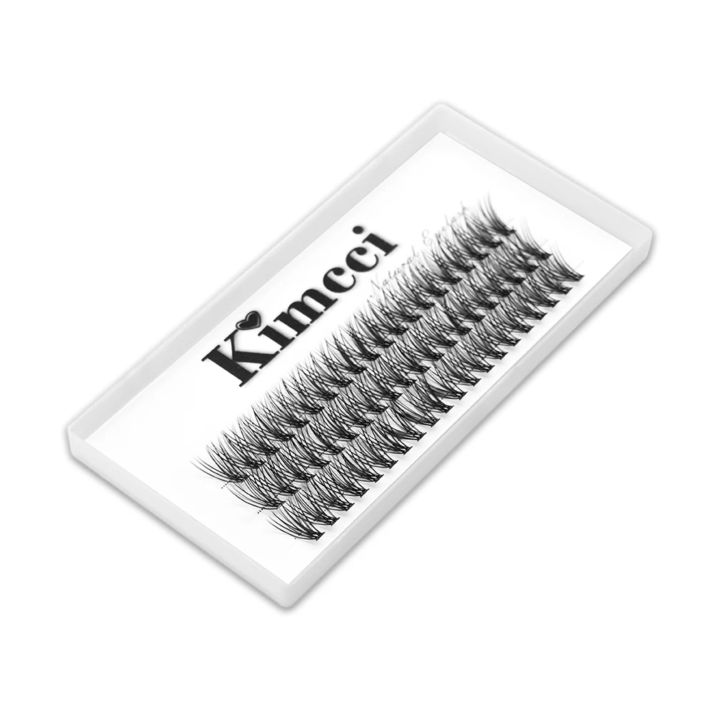 Kimcci 3D Russo Individuale Ciglia Estensione Visone Ciglia Professionisti Naturale 30P Ciglia Trucco Ciglia Finte Strumenti Cilia