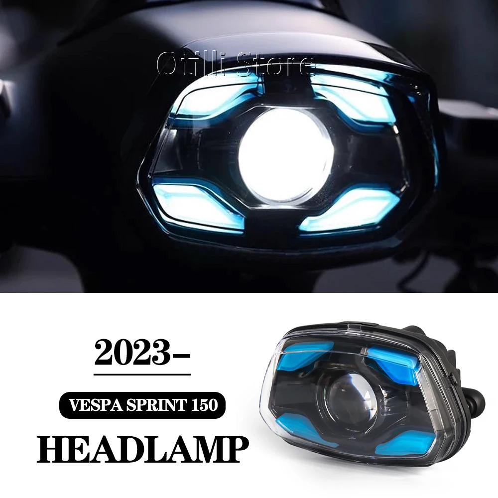 

Motorcycle Accessories LED Headlight For Vespa Sprint 150 Sprint150 SPRINT 2023 2024 2025 Front Light Daytime Running Light Led