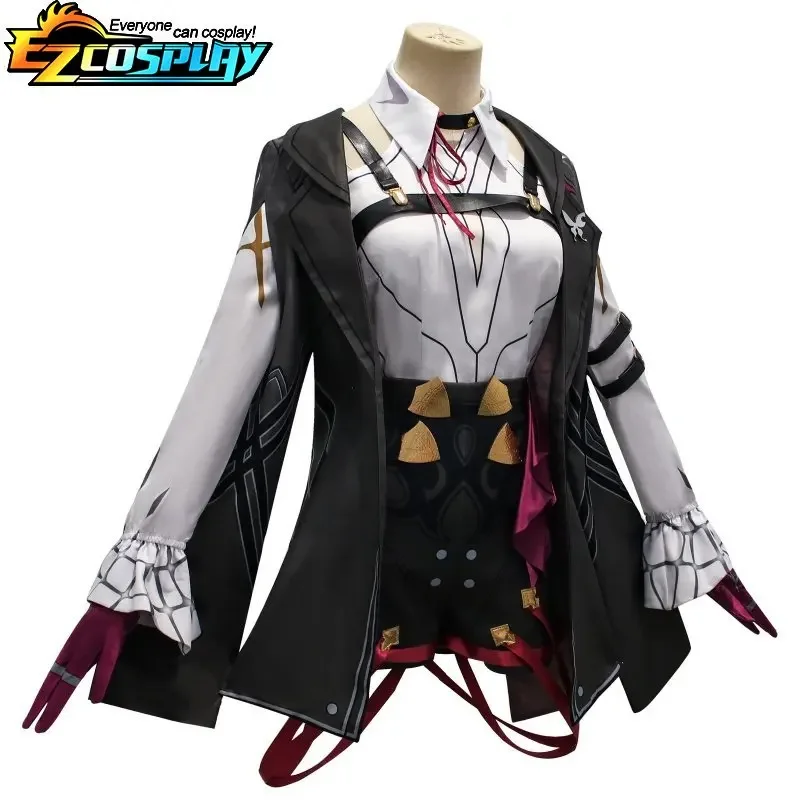 Juego honkai star rail cosplay Kafka peluca arnés para el cabello de talla grande disfraz de cosplay uniforme masculino femenino traje de fiesta de Halloween