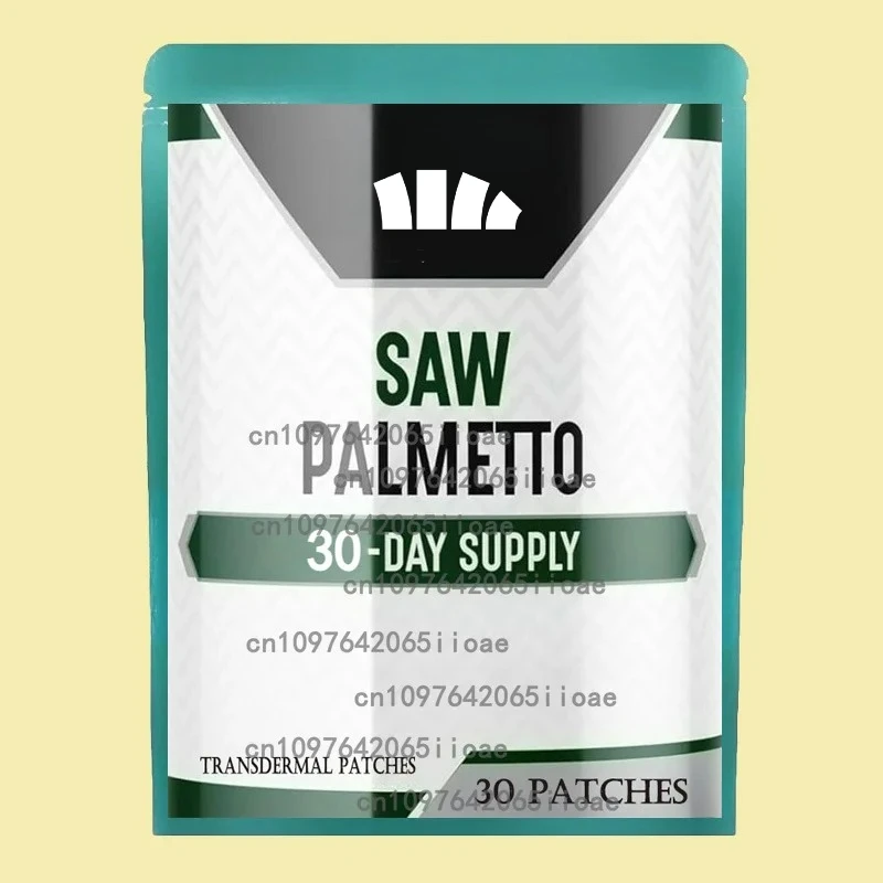

30 Patches Saw Palmetto Extract Transdermal Patches Prostate Health, Urinary Tract Support,Hair Health