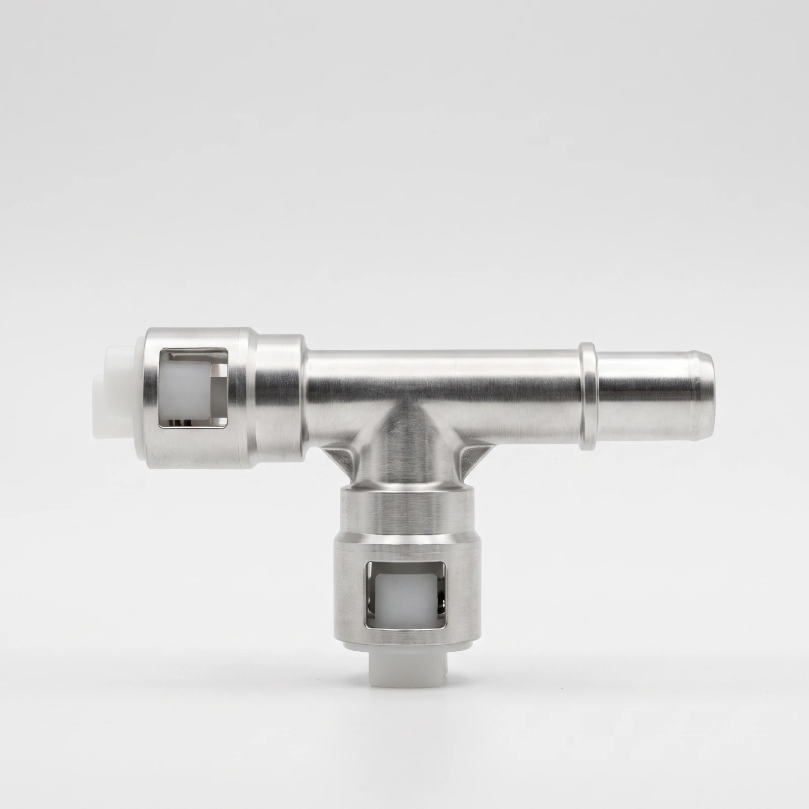 Heater Hose T Connector Aluminum HVAC Hose Connector with Plastic Inserts Equal T-Fitting Long-Lasting Rigid for Mechanics