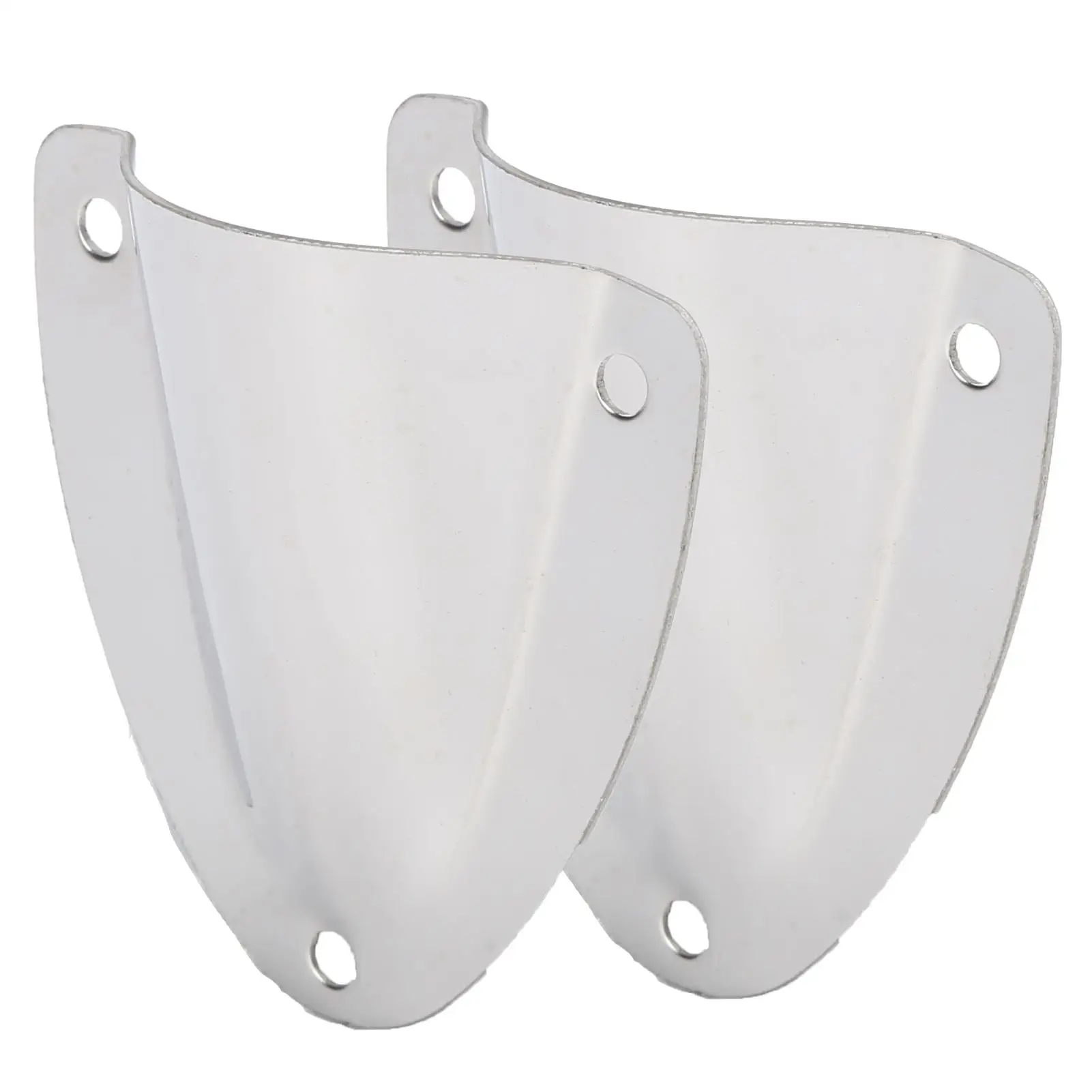 Muschelschalen-Entlüftungsdraht, Durchgangsabdeckung, polierter Edelstahl für Marineboote, Zubehör, 2 Stück