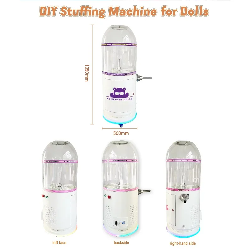 Portable Plush Doll Stuffing Machine Automatic Teddy Bear Polyester Filler OEM Wholesale