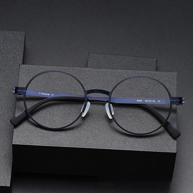

Титановая оптическая оправа для очков для мужчин, новинка 2025, ретро, винтажная круглая оправа для очков, женские и мужские очки, полные очки