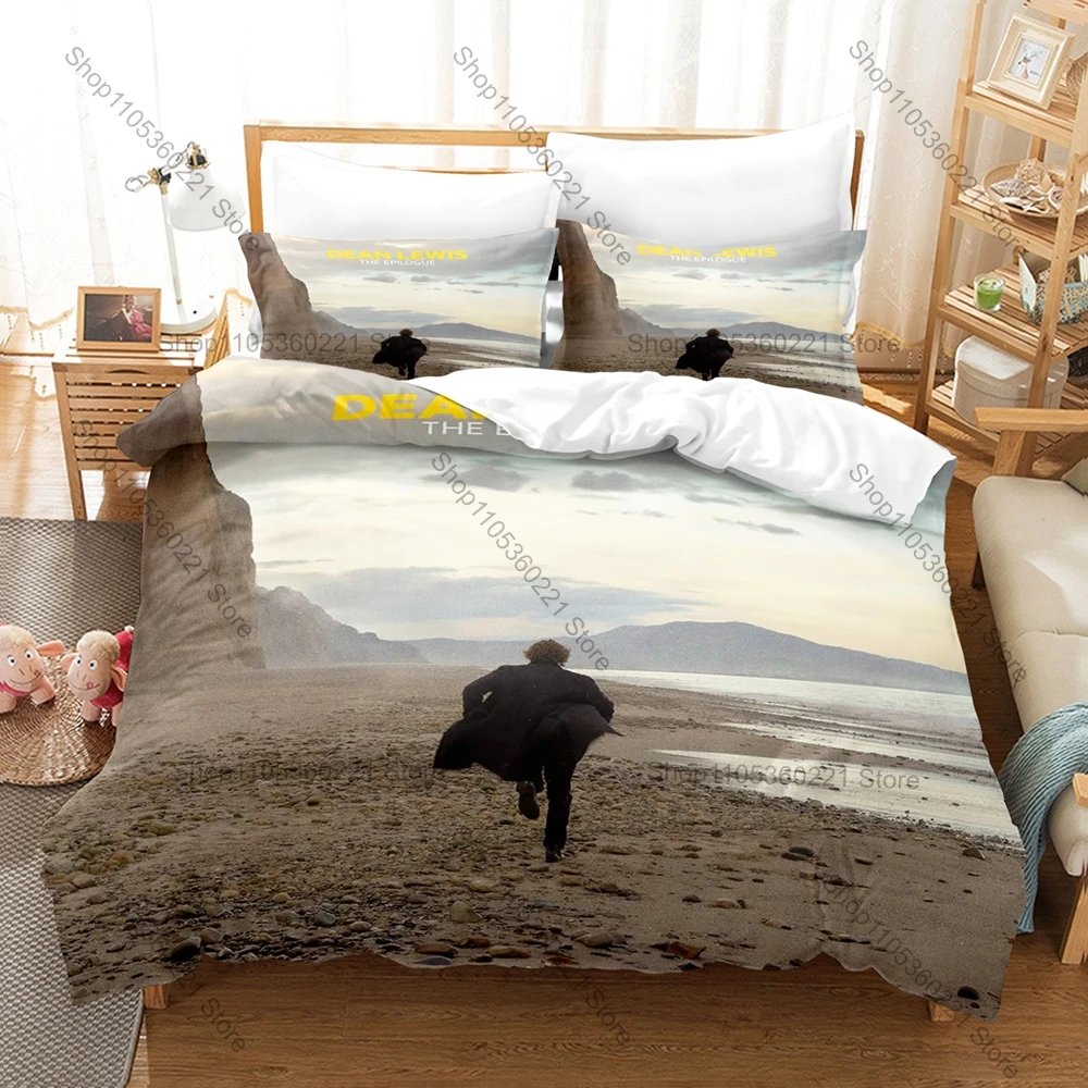 Aesthetic Retro D-Dean Lewis How Do I Say Goodbye Graphic Bedding Set Duvet Cover With 2 Pillowcases Adult Room Decor