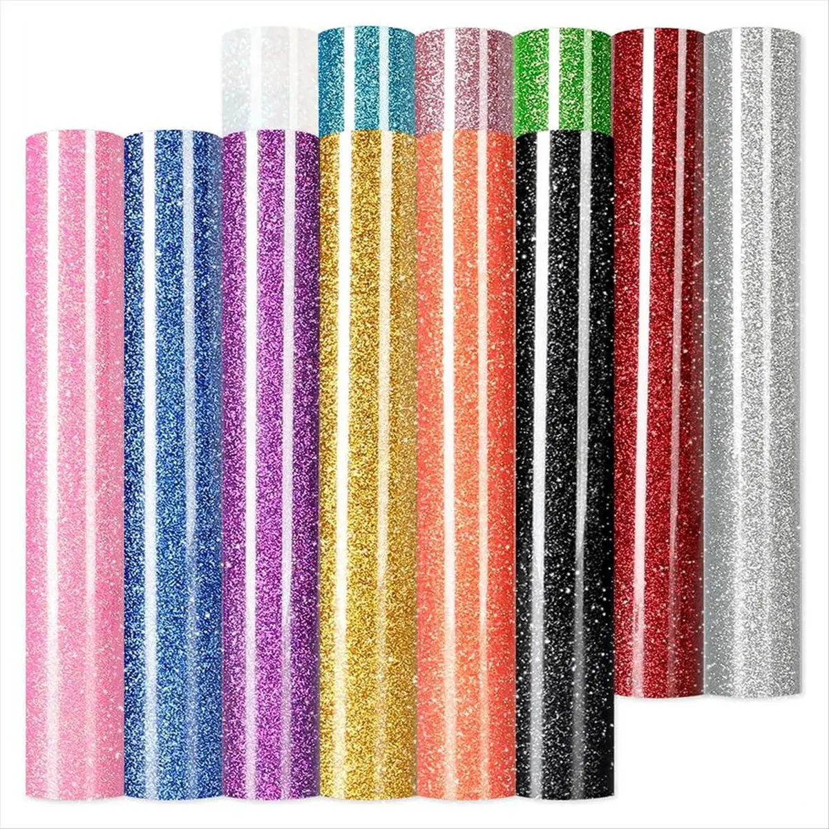 KSOL Glitter HTV Heat Transfer Vinyl -12 Sheets 12